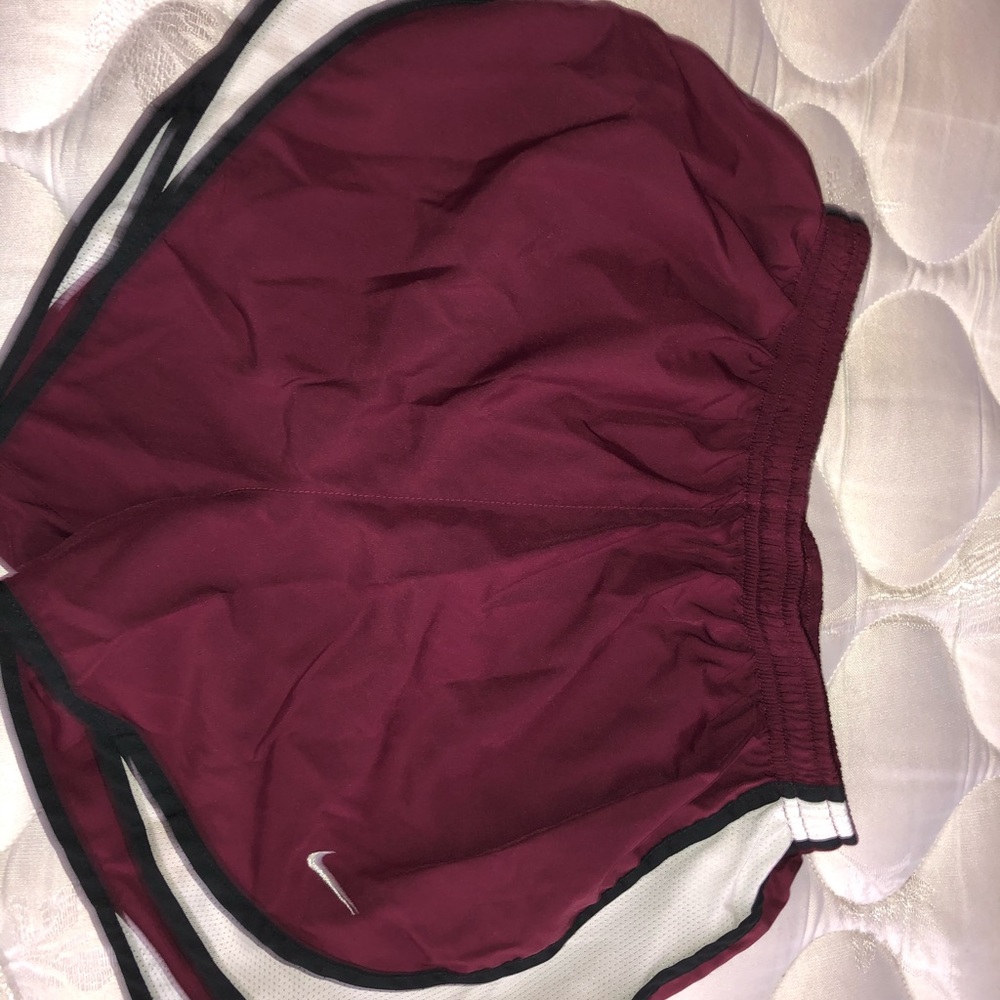 Maroon Nike shorts